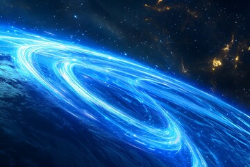 blue space background