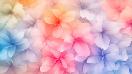 Aufkleber - Beautiful, colorful collage concept of a radiant floral arrangement, contemporary colors and mood
