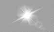 © David - Glow isolated white transparent light effect, sun light with lens flare effect. Sun flush, Overlays, light, Sun, sunrays, transitions, lens flare, light leaks and glare in PNG format. PNG sunlight