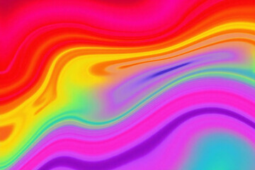 Wall Mural - colorful abstract background with wavy lines (3)21