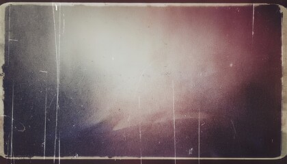 Aufkleber - vintage textured film frame with aged dust, scratches, and grainy abstract gradient for retro photography and design projects