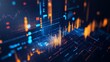 © aubriella - An AI powered predictive analytics tool for stock market forecasting, analyzing financial data to make real-time investment recommendations, Finance tech style