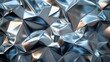 © the - Abstract metallic crumpled texture background