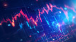 © suldev - Finance stock growth chart investment graph on 3d diagram background with up arrow digital display analysis money profit financial business success economy. Wealth buy sell strategy increase exchange
