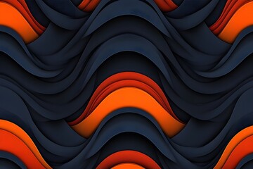 Wall Mural - Abstract vector background with colorful waves