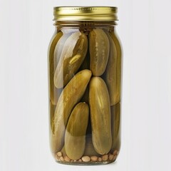 Wall Mural - a serene aerial view of the jar, which contains pickled chestnuts with an attractive appearance and