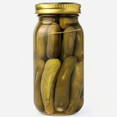 Wall Mural - a serene aerial view of the jar, which contains pickled chestnuts with an attractive appearance and