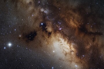 Wall Mural - Stunning Southern Cross: Milky Way View with Alpha Centauri and Dark Nebula Coal Sack in New Zealand Sky