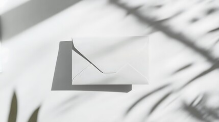 Wall Mural - Red envelope on a black background. 3d rendering, mock up