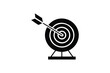 © MstAsma - Target board and arrow line on white background