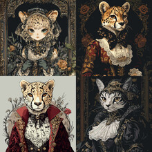 ビクトリア朝の猫好き女性 無料画像 - Public Domain Pictures