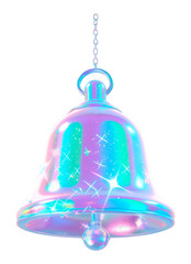 Wall Mural - png ringing bell icon pastel art illustration.