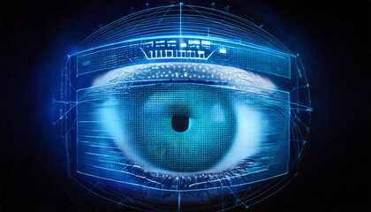 abstract cyberpunk eye