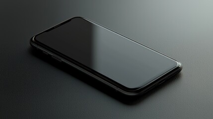 smartphone on dark surface, blank screen, subtle lighting, website mockup