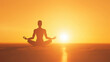 © mario - Yoga Silhouette at Sunrise - Peaceful Meditation and Wellness Concept
