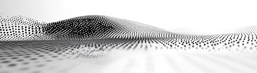 Poster - Abstract Dark Dotted Pattern on Light Surface with Geometric Reflection Modern Backdrop Creates a Visually Striking Effect Perfect for Texture Backgrounds and Artistic Designs