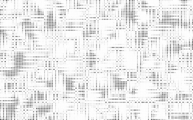 Fototapete - Halftone background vector, abstract backdrop design with two tone pattern and copy space for edit your content. Vector Illustration.