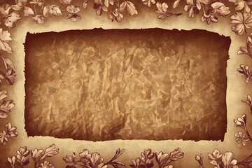 Aufkleber - Aged Paper Texture Background, Antique Parchment Style, Empty Space For Text, Vintage Look. A Blank Surface, Perfect For Crafting, Invitations, Or Historical Documents. Use This Background For