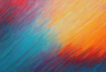 Poster - Abstract Expressionist Painting with Vibrant Colors and Emotional Depth