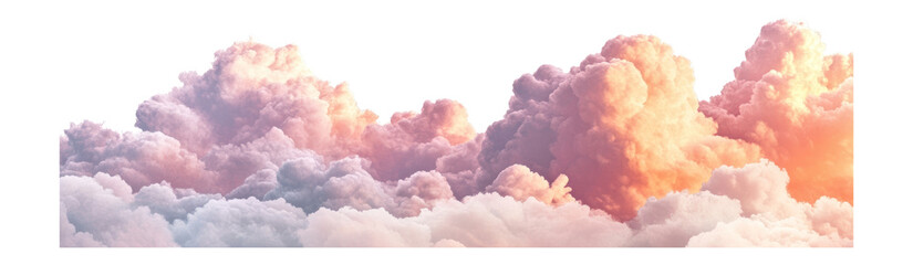 Wall Mural - png pastel cloud border clouds sky pastel clouds.