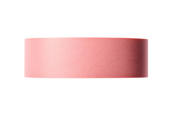 Wall Mural - pink decorative element of cylindrical shape, cut out transparent