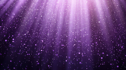 Wall Mural - Luxury background with glitter falling purple particles. beautiful holiday light background template for premium design. Heavenly Illumination. Illustration