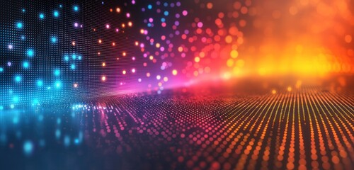 Wall Mural - colorful halftone dotted background with abstract vector gradients for creative projects