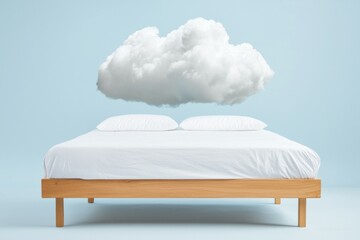 Wall Mural - bed with a cloud on top of it