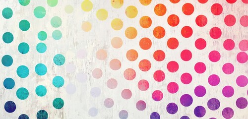Wall Mural - gradient pop-art dots background with a textured effect for a dynamic, contemporary design.