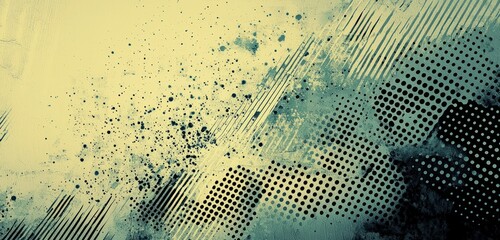 Wall Mural - grunge stippled gradient dots background creating a textured artistic effect
