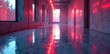 © Kim - Sleek metallic surface reflections shine brightly in a modern room , modern interior, glossy surface