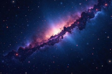Wall Mural - vast expanse of dark cosmic space with distant stars, stars, space
