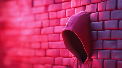 Wall Mural - privacy conceptual image of a hacker trying to bypass a firewall security system.