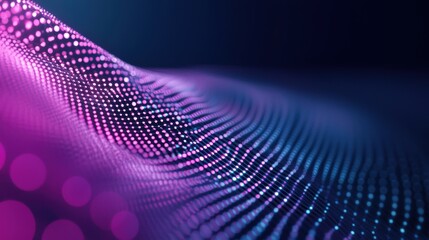 Wall Mural - dot abstract ai generated dot pattern forming a digital representation of data.