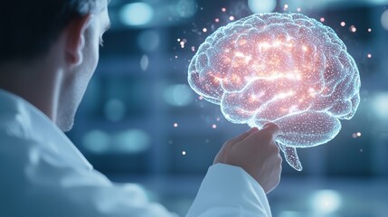 Wall Mural - artificial intelligence ai enhanced medical diagnosis displayed on an advanced hospital screen.