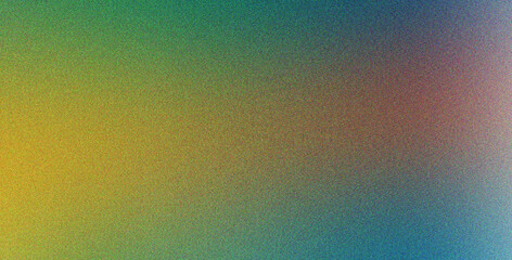 Wall Mural - yellow green blue blur background with gradient overlay noise effect grainy, abstract, minimal style