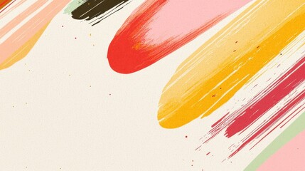 Canvas Print - colorful abstract brush strokes background for creative projects