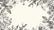 © raining - Elegant Floral Border Design for Invitations, Stationery, and Decor