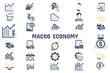 © ahmadwil - Macro Economy Flat Vector Illustration Icon Sticker Set Design Materials