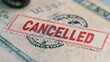 © Samady - A 'CANCELLED' check with a bold stamp across it.