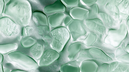 Wall Mural - Textured green surface with abstract organic shapes and curves showcasing modern design aesthetics for artistic backgrounds Generative AI