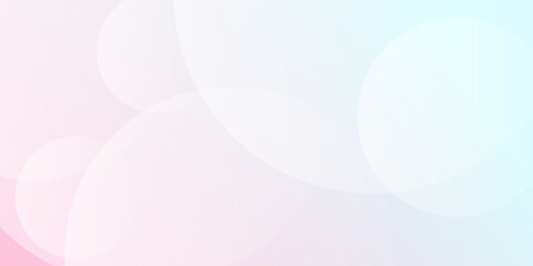Wall Mural - minimalist banner background, pastel colorful, pink and blue gradations. circle effect style geometr