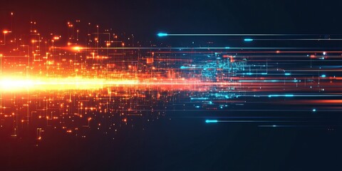 Abstract digital flow of data
