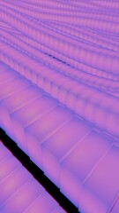 Fototapete - A purple 3D wave pattern with a textured surface, evoking illusions of depth and technology in a minimal, modern design.......