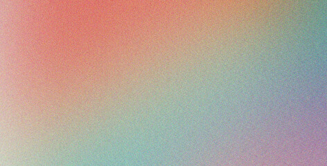 Sticker - blur gradient effect in cyan purple peach tones with noise soft, texture, minimal style
