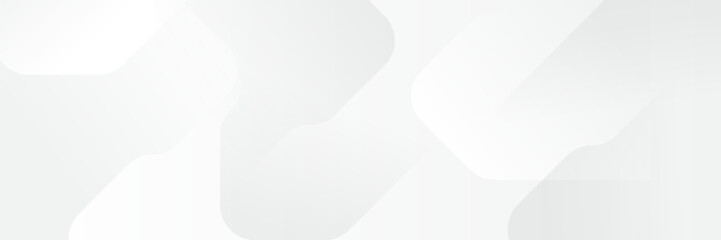 Wall Mural - abstract white geometric banner design background.
