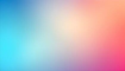 Wall Mural - dreamy gradient background with soft transition of blues, pinks, and peaches.