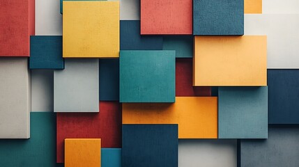 Poster - Colorful square abstract background texture