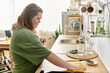 © Bliss - Young woman with Down syndrome embraces home life while cleaning and feeling confident in her space