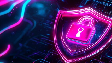 Wall Mural - protecting business and financial transaction data from cyber attacks involves cyber security and da